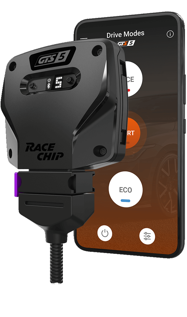 RaceChip GTS 5 με smartphone και εφαρμογή RaceChip